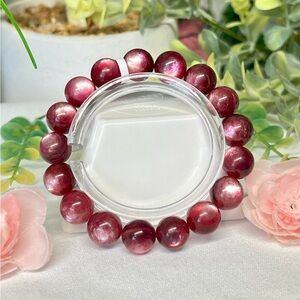 High quality Pink Mica (lepidolite) crystal bracelet